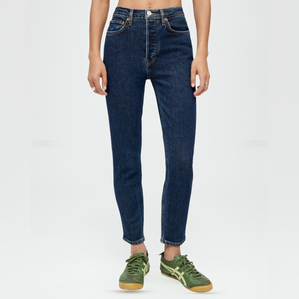 COMFORT STRETCH HIGH RISE ANKLE CROP - Picture 3 of 5